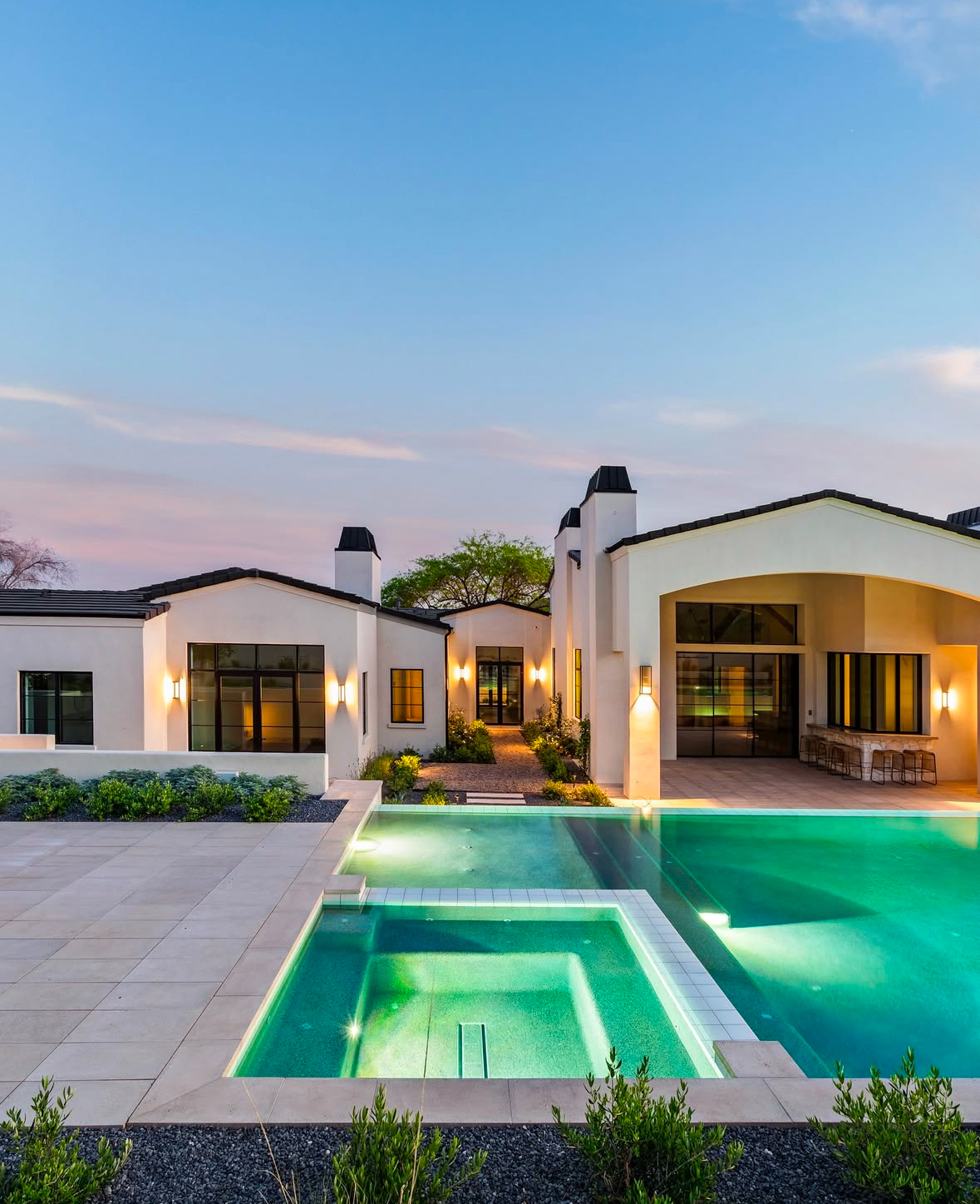 Modern house with a pool