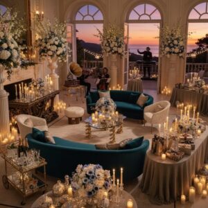 Luxury Living Room Layouts for Holiday Parties